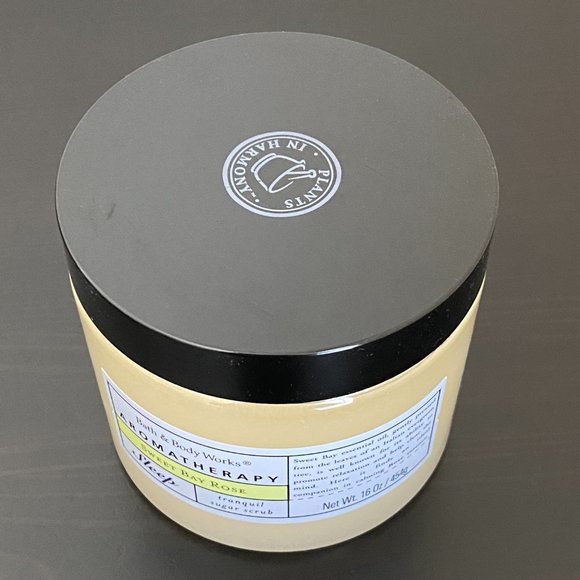 Bath & Body Works Aromatherapy SWEET BAY ROSE Tranquil Sugar Body Scrub *RARE* - Picture 7 of 9